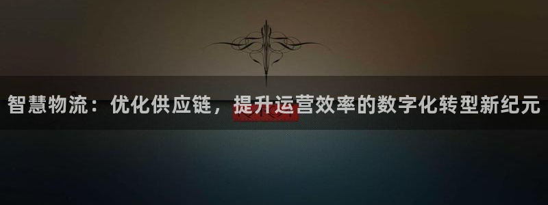 超凡国际违法吗：智慧物流：优化供应链